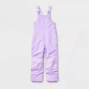 All in Motion Kids' Waterproof Snow Bib, Small, Purple